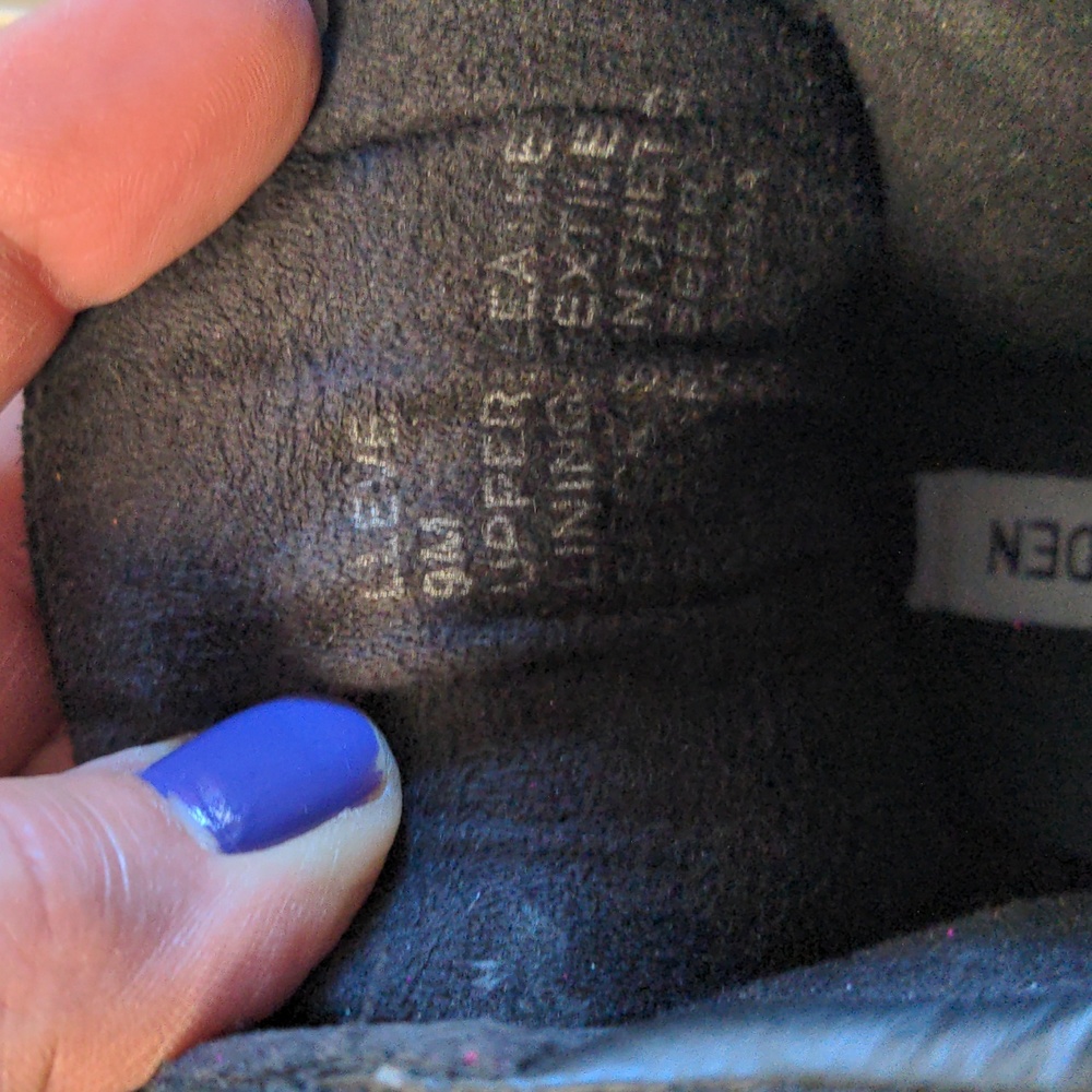 STEVE MADDEN Bkack Heeled Sneaker Shoes-9 - Picture 6 of 6